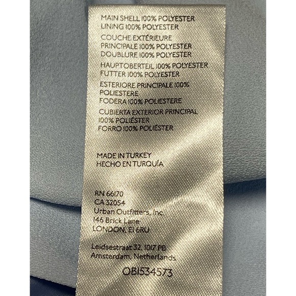 Anthropologie Sleeveless Vest Mini Dress Baby Blue NWT Size XL - Picture 8 of 11